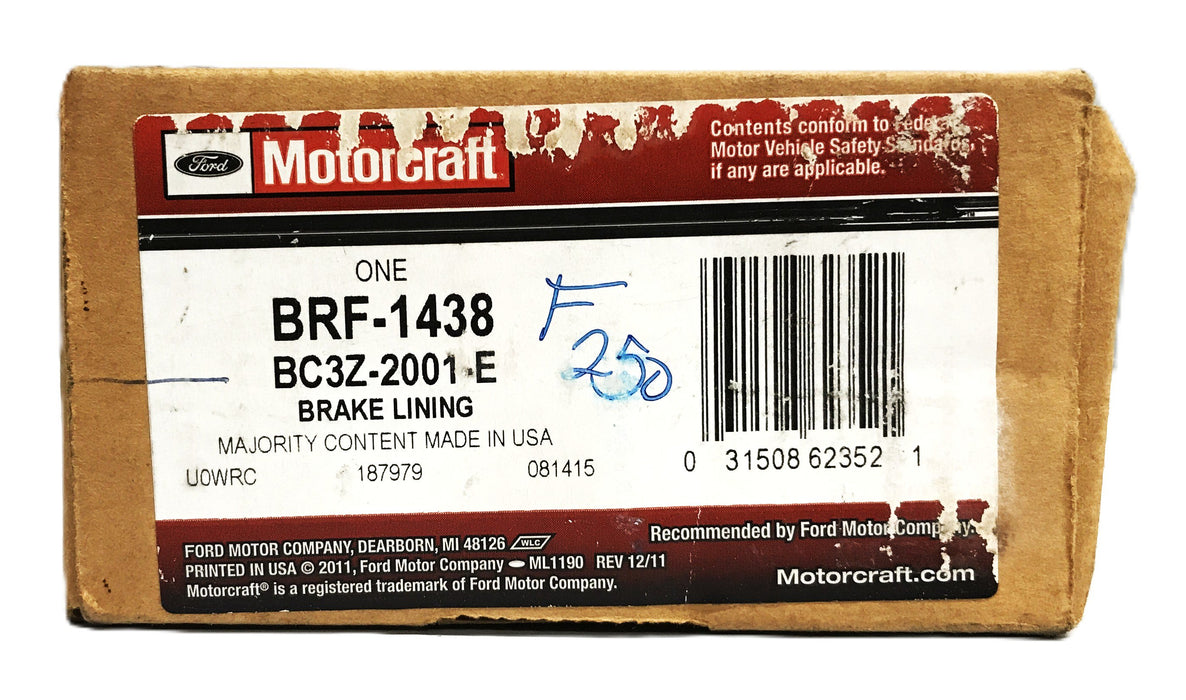 Motorcraft Disc Brake Pad Set BRF-1438