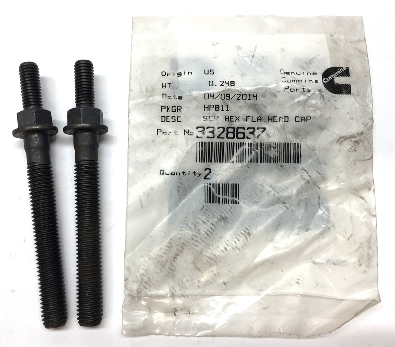 Cummins Hex Head Screw Cap Bolt Pack 3328637 (2pcs) NOS