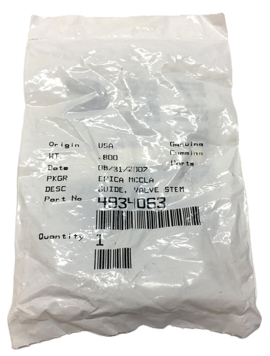 Cummins Valve Stem Guide 4934063 NOS