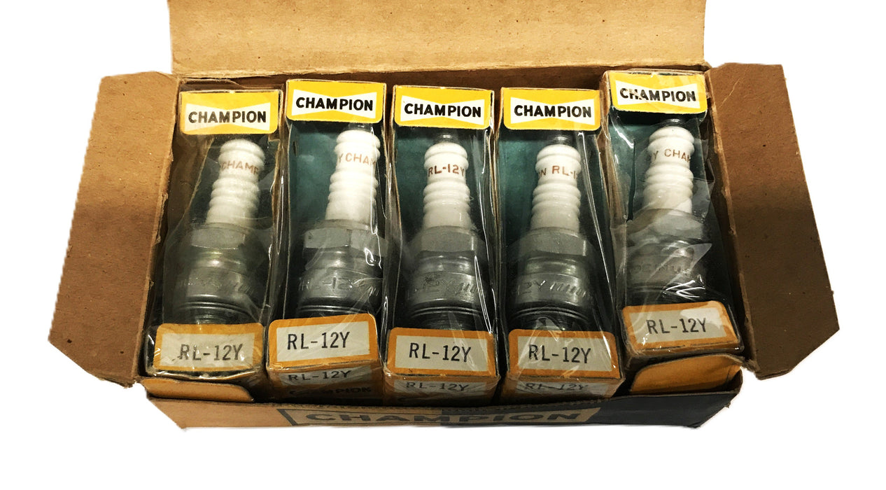 Champion Vintage Spark Plug RL-12Y [Lot of 10] NOS