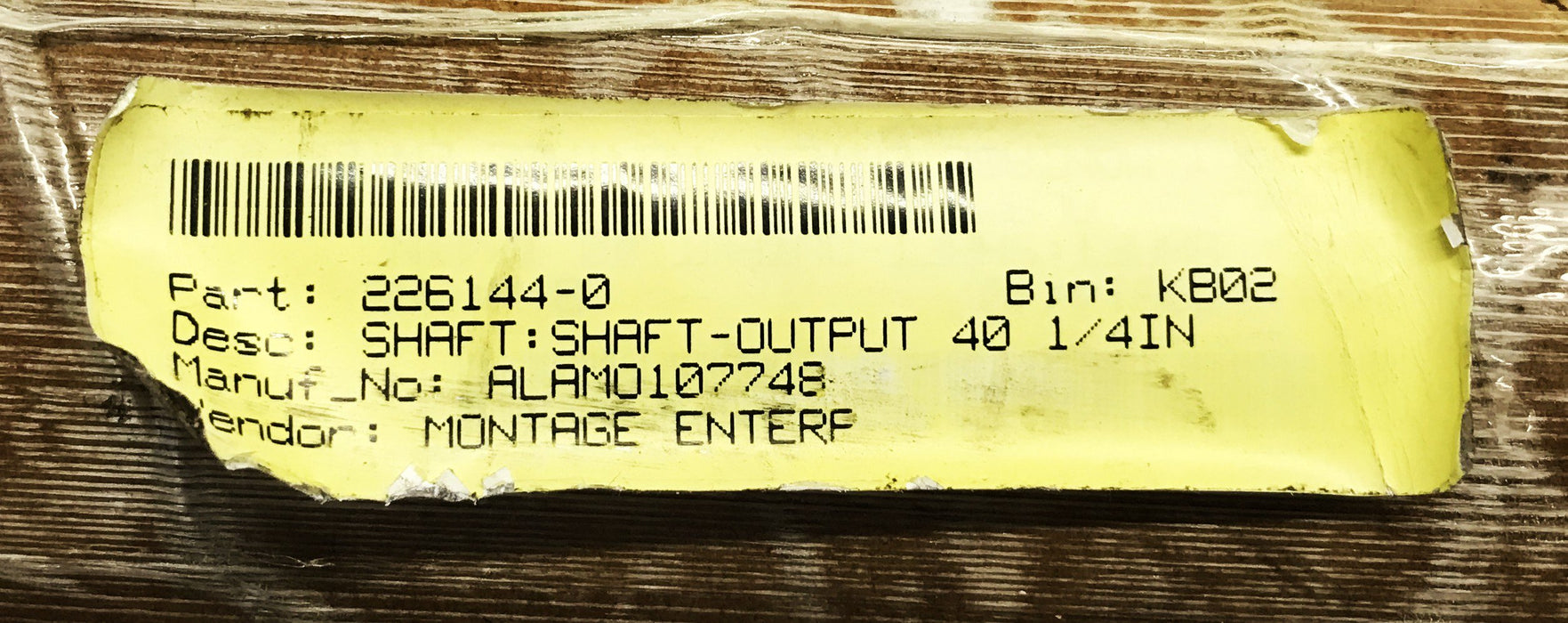 Alamo/Montage 40-5/32 inch Gear Box Extension Shaft NOS