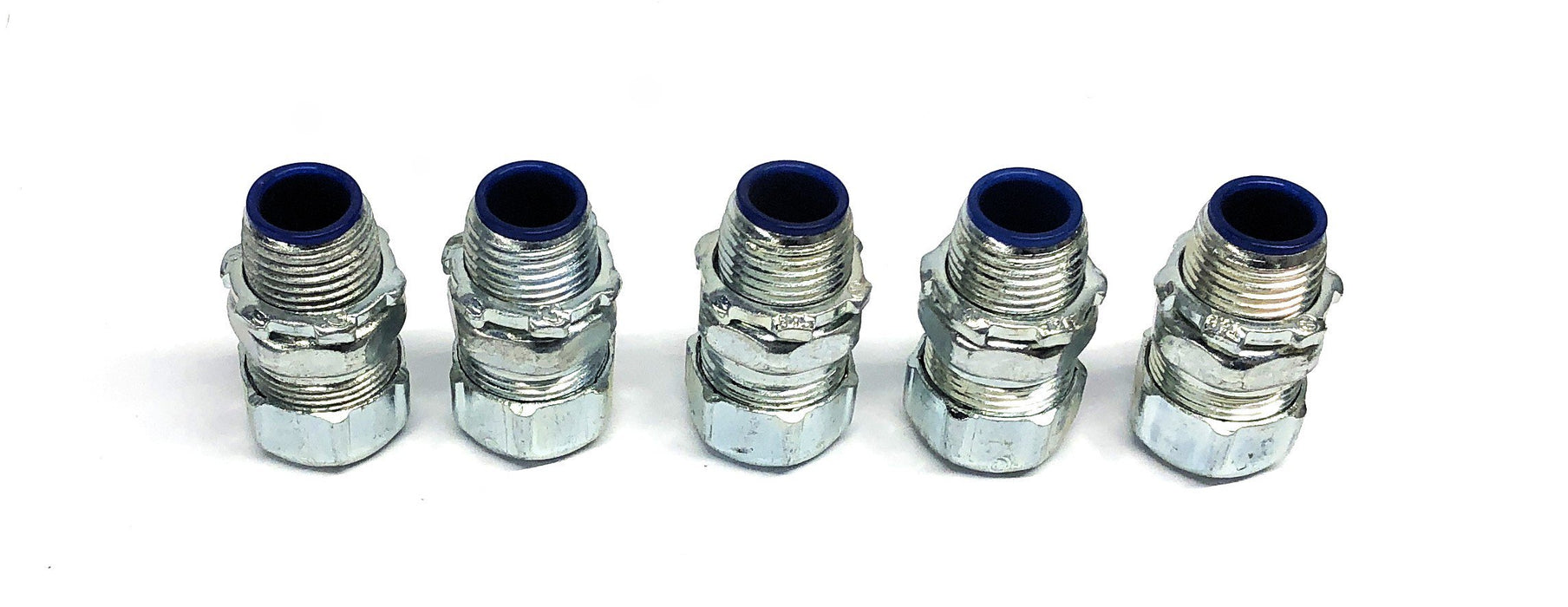 Thomas Betts 3/8 Inch Metallic Zinc Electroplate Connector 5331 [Lot of 5] NOS