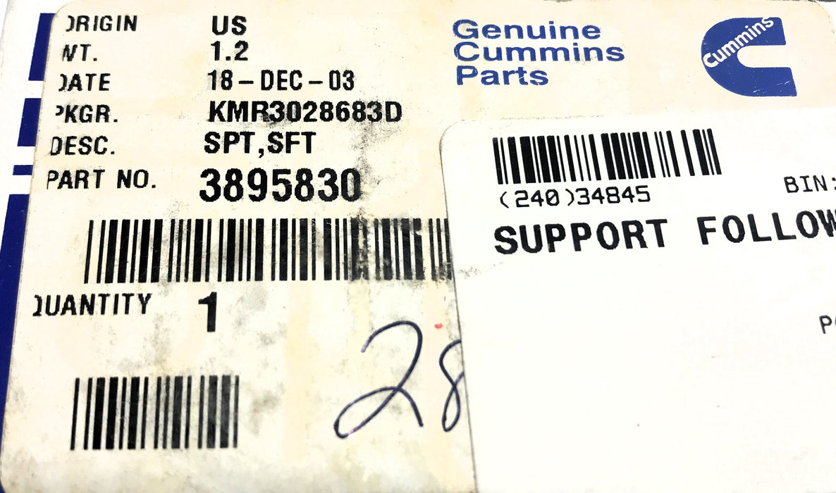 Cummins Cam Follower Shaft Support 3895830 [Lot of 2] NOS