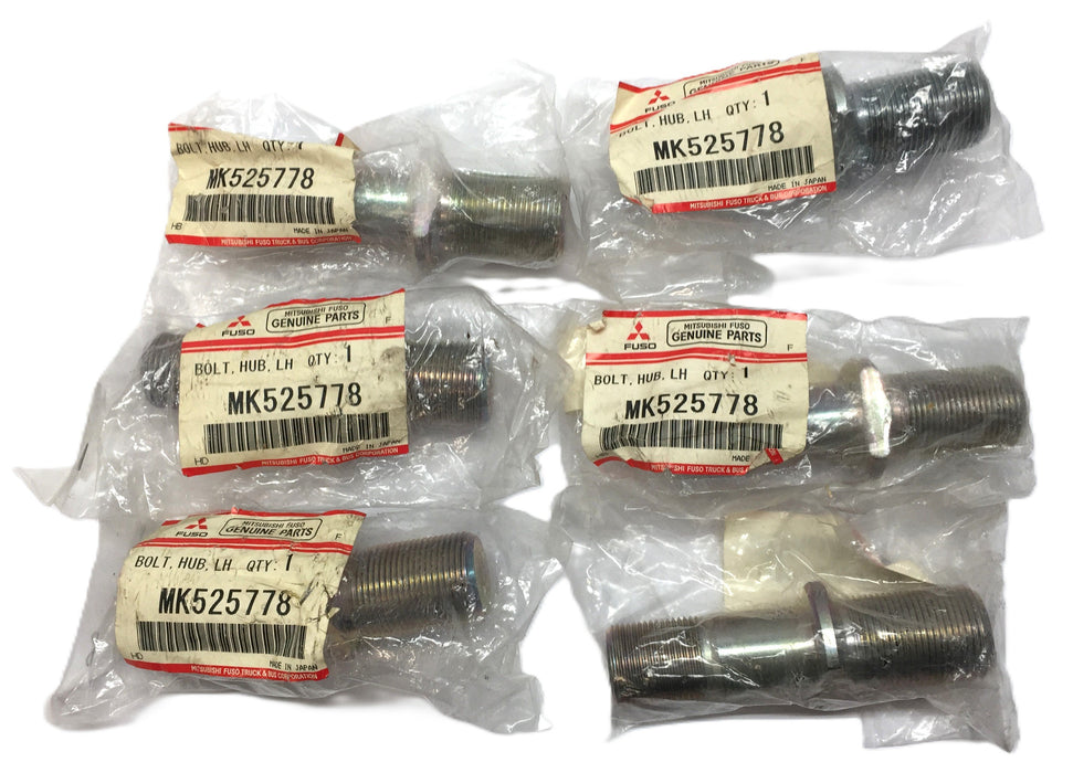 Mitsubishi Fuso LH Hub Bolt MK525778 [Lot of 6] NOS