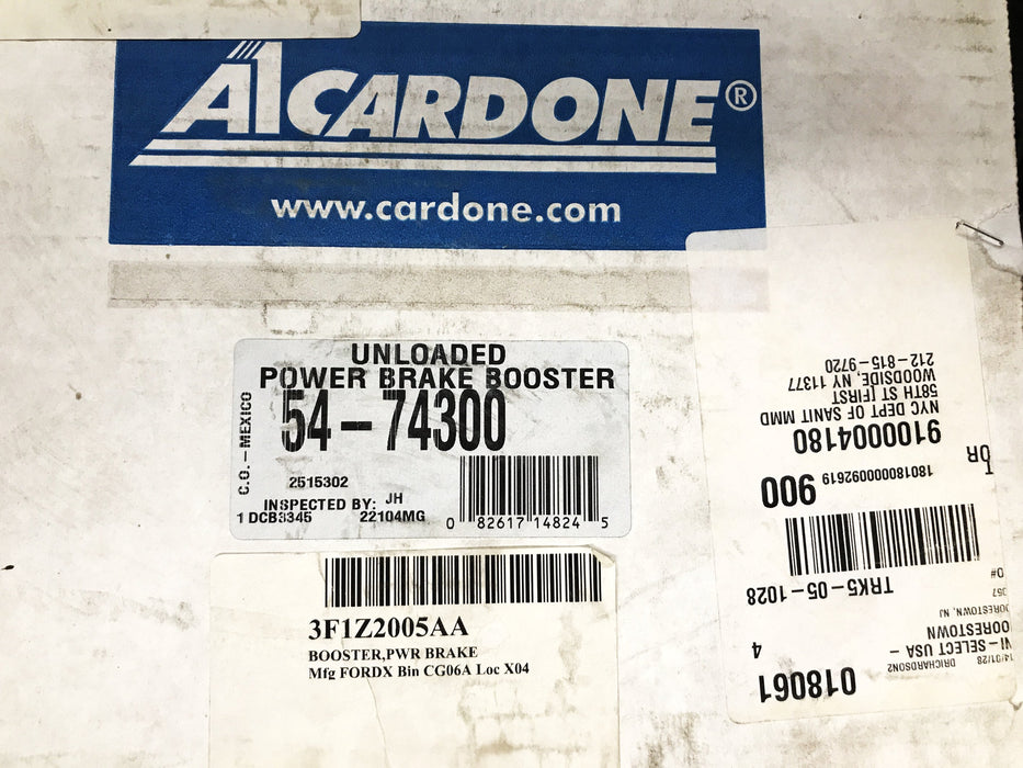 Cardone Power Brake Booster 54-74300 NOS