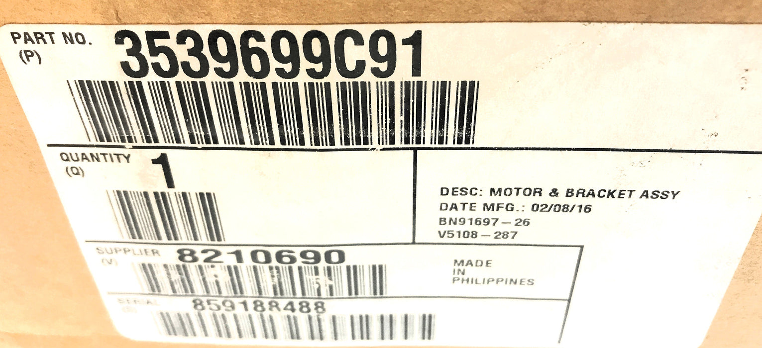 Jideco Wiper Motor & Bracket Assembly 3539699C91 NOS