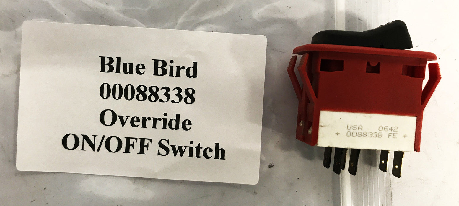Blue Bird DPST Override ON/PFF Rocker Switch 00088338 [Lot of 2] NOS