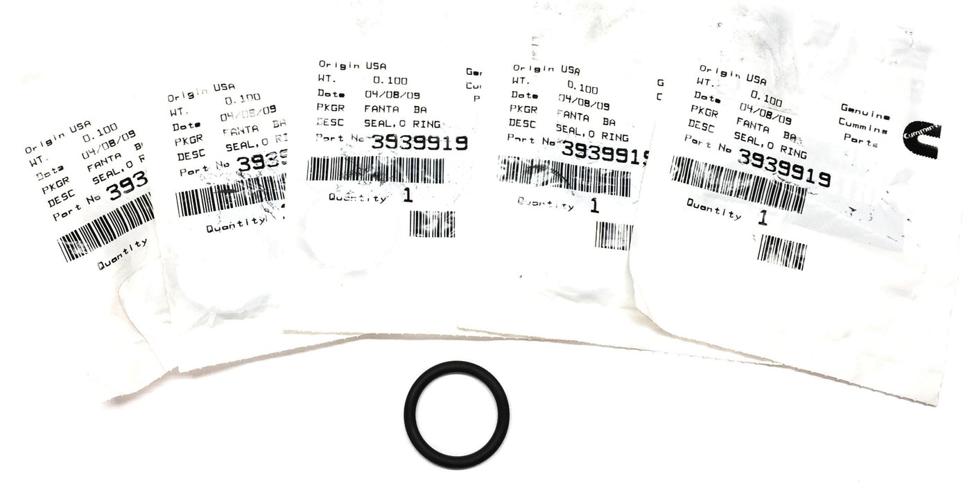 Cummins O-Ring Seal 3939919 [Lot of 5] NOS