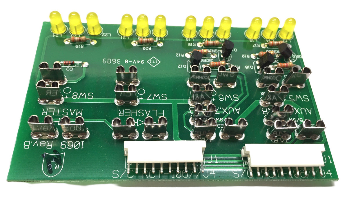 RC Tronics S1069 Switch Panel Circuit Board RCT-1067/J4 (Rev. B) NOS