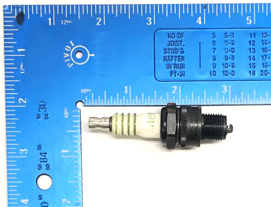 AC Green Striped Spark Plug 46F [Lot of 2] Vintage NOS
