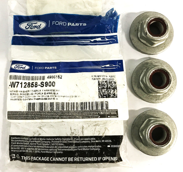 Ford Nut and Washer Assembly W712858-S900 [Lot of 3] NOS