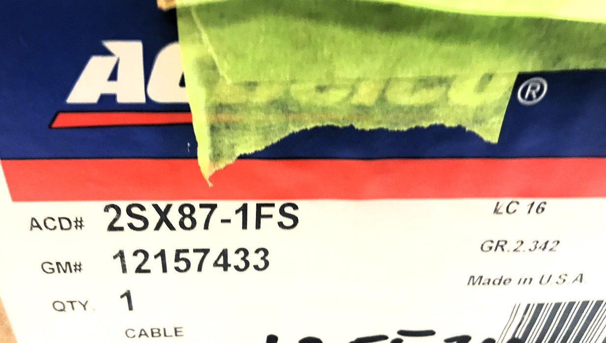 ACDelco Positive Battery to Battery Cable 2SX87-1FS (12157433) NOS