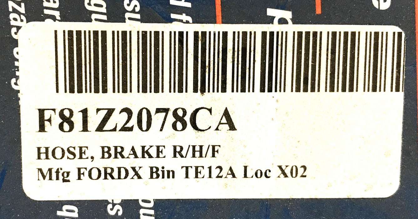 Wagner Ford Hydraulic Brake Hose F81Z2078CA NOS