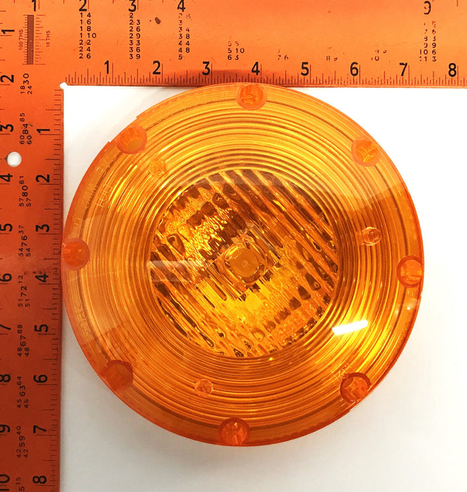 Weldon 7IN Amber Warning Light Lens and Reflector WTE-OC12-1184-00 [Lot of 3]NOS