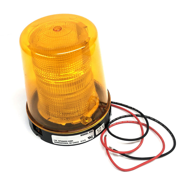 J.W. Speaker 12V Amber Light Model 541 NOS