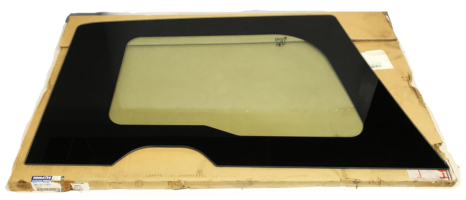 Komatsu Side Rear Window Replacement Glass 2A5-53-11911 NOS