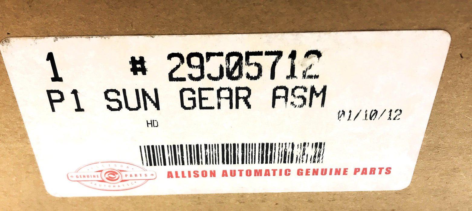 Allison Transmission P1 Sun Gear Assembly 29505712 NOS