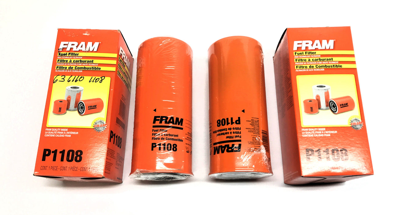 Fram Fuel Filter P1108 [Lot of 2] NOS