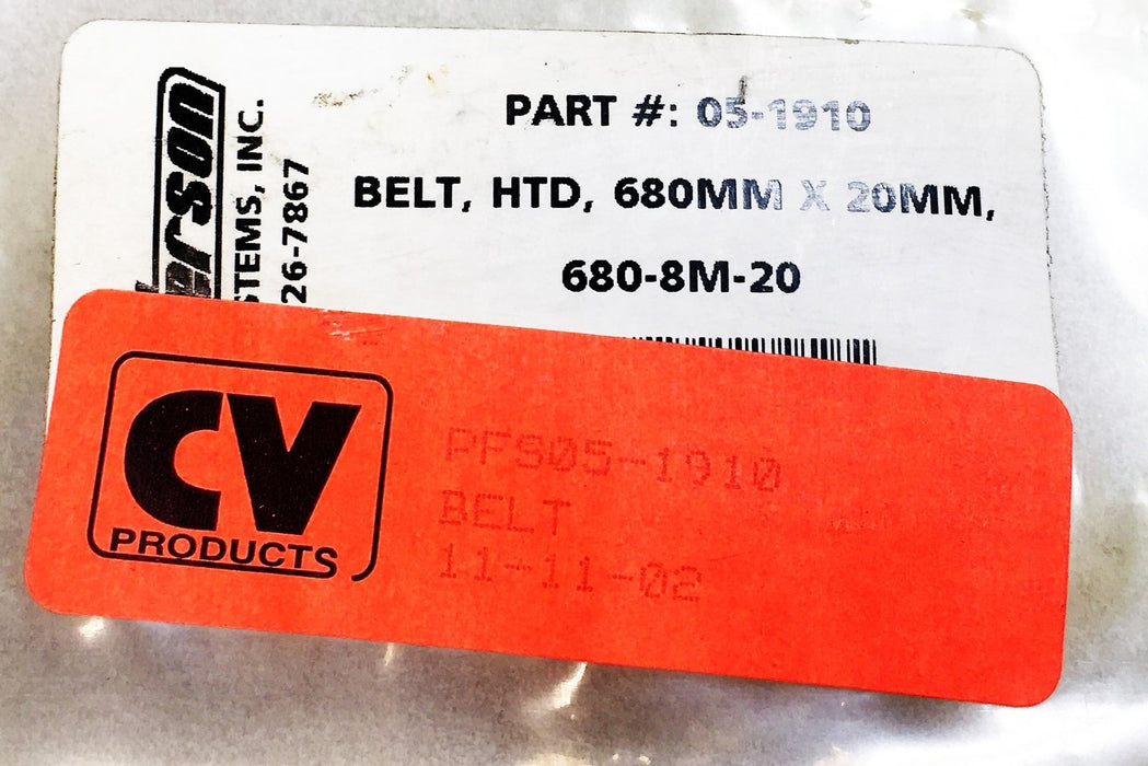 Peterson 680-8M-20 Speed Control HTD Belt 05-1910 NOS