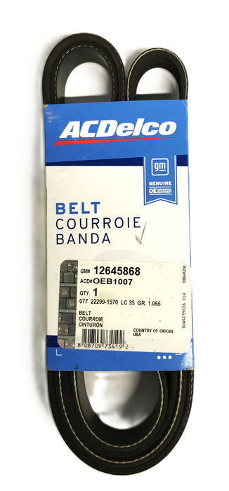 ACDelco GM Ribbed Serpentine V-Belt 12645868 NOS
