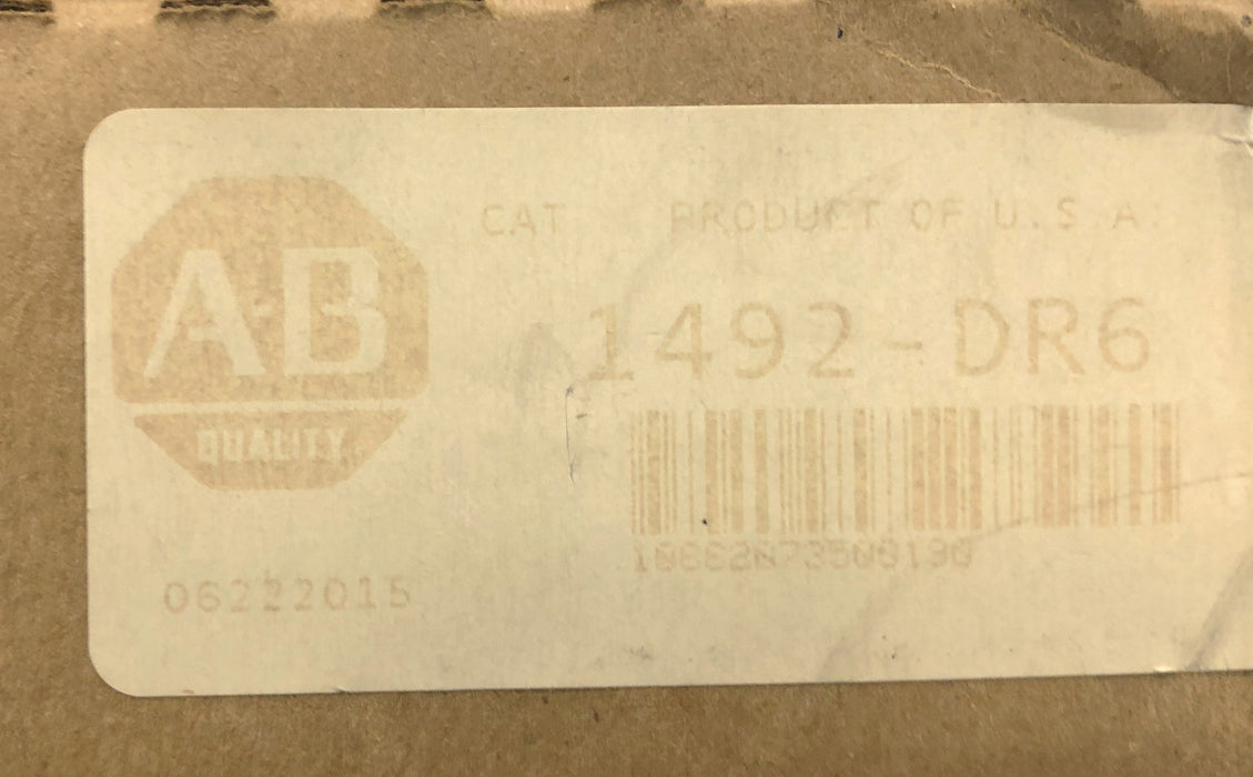 Allen-Bradley 2 Piece Set Din Rail Mounting Bracket 1492-DR6 NOS