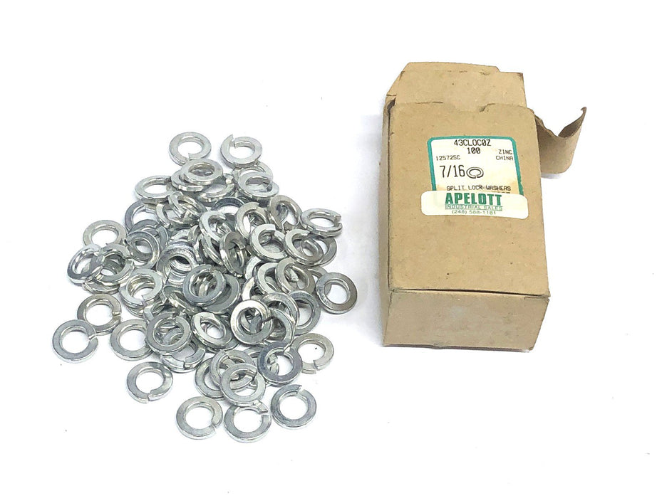 Apelott 7/16 Split Lock Washer 43CLOC0Z [Lot of 75] NOS