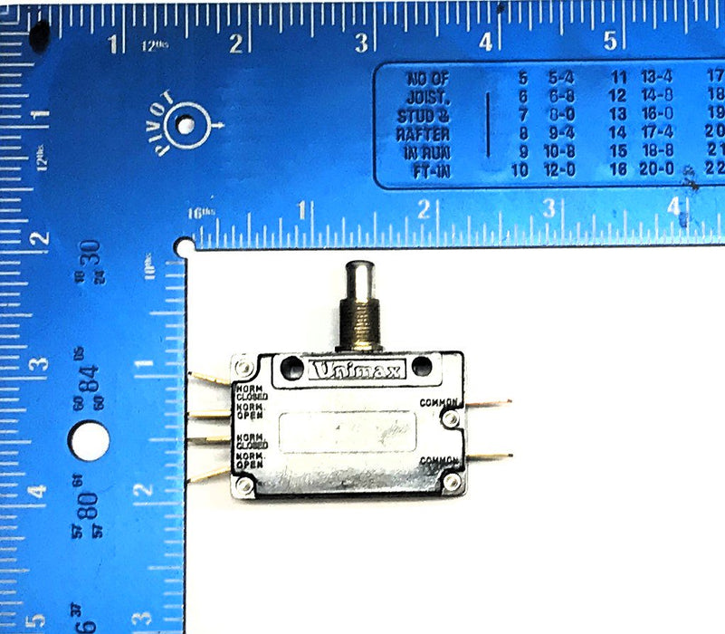 Unimax Snap-Acting Limit Micro Switch (Missing Hex Nut) ADPDJ0 NOS