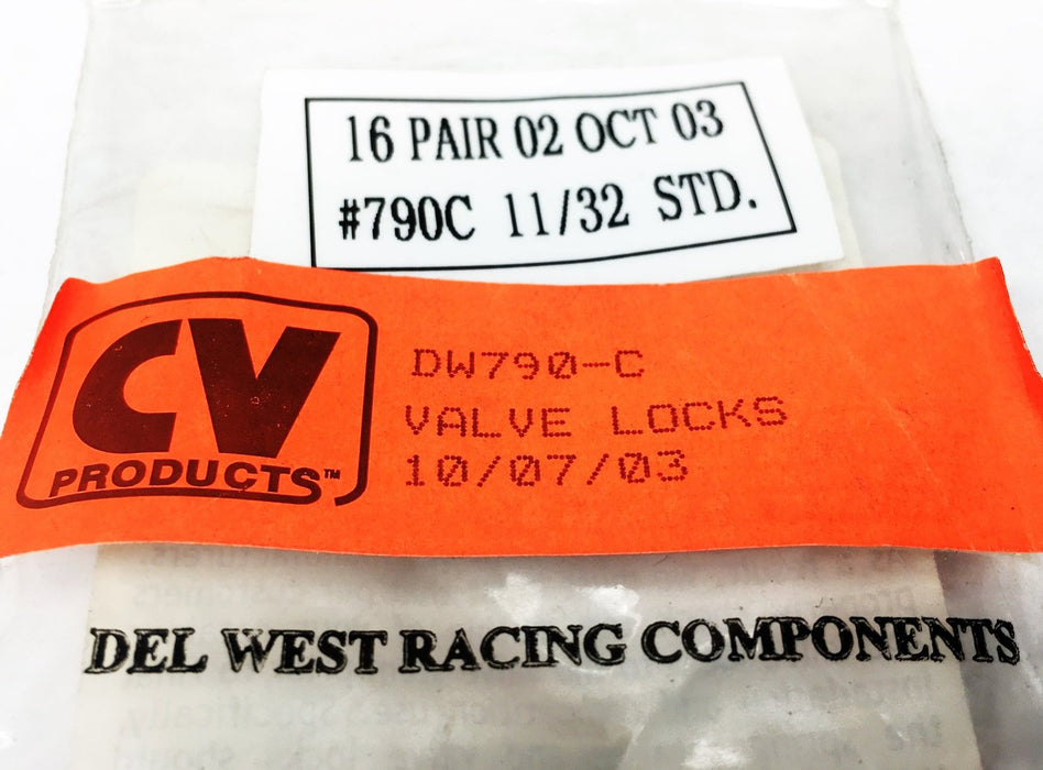 Del West 16 Pairs 11/32 STD Valve Locks 790-C NOS
