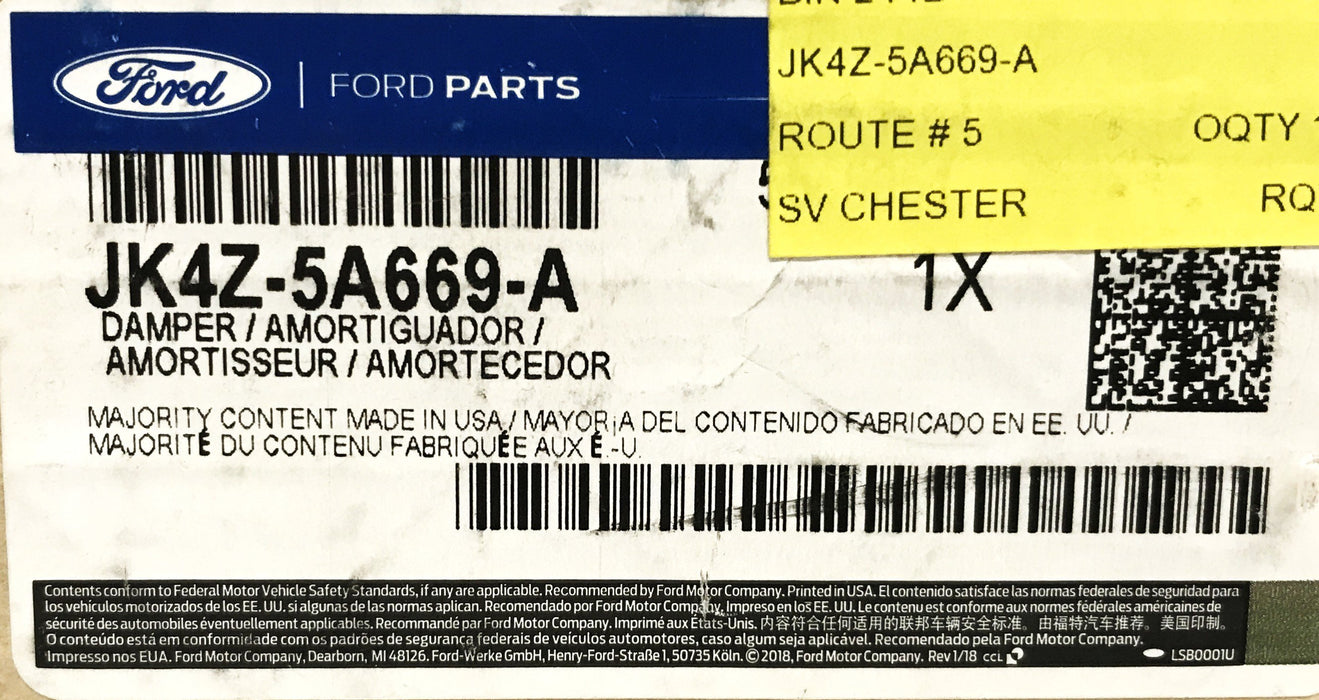 Ford Rear Axle Damper JK4Z-5A669-A NOS