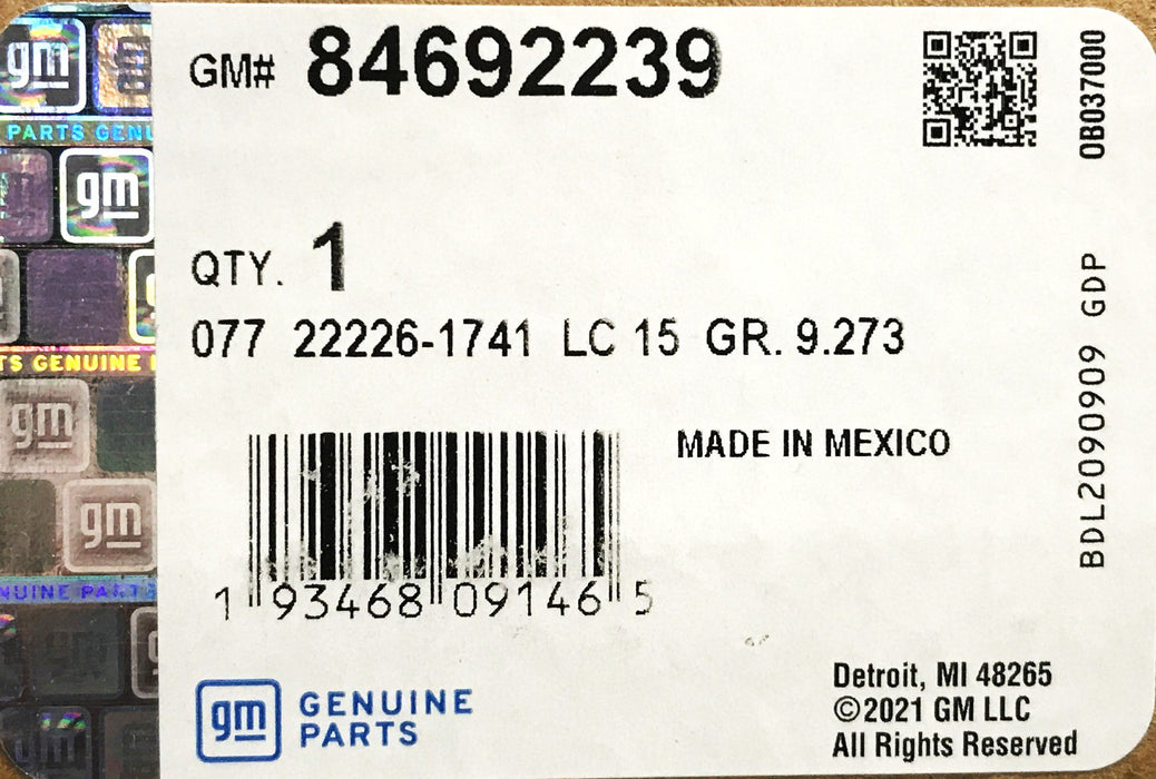 GM Climate Control Panel 84692239 NOS