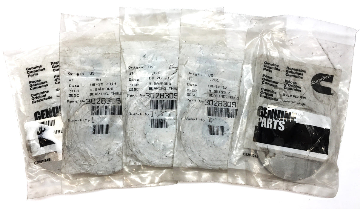 Cummins Heavy-Duty Thrust Bearing 3028309 [Lot of 5] NOS