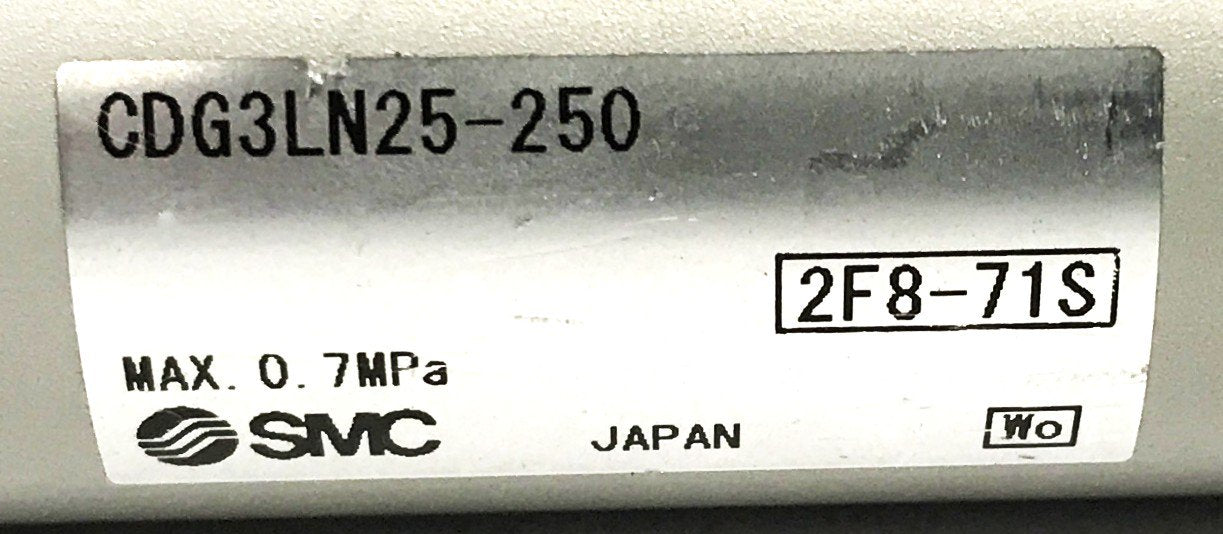 SMC Pneumatic Cylinder CDG3LN25-250 NOS