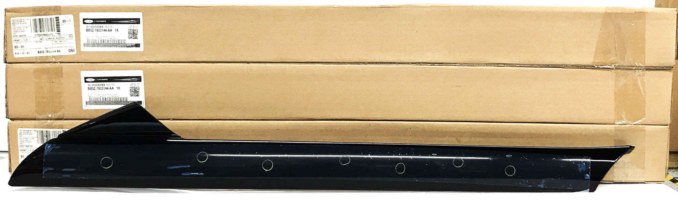 Ford Windshield Outer Trim Molding BB5Z-7803144-AA [Lot of 3] NOS