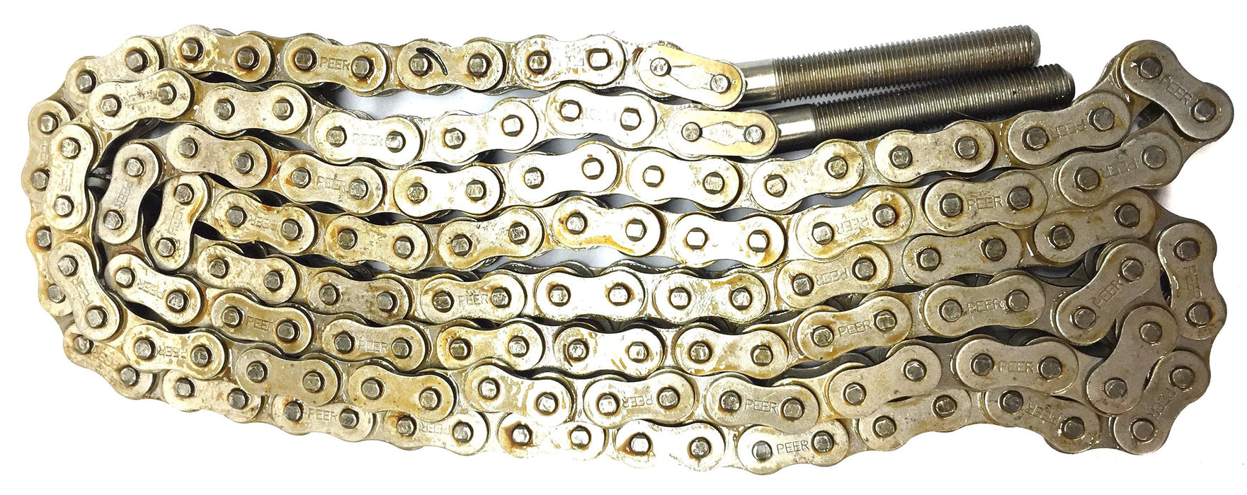 Peerless 76" Rod end-to-Rod end ANSI 40 Stow and Deploy Roller Chain NOS