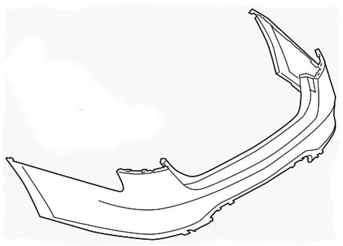 Ford Bumper Cover DG1Z-17K835-GAPTM (DG1Z17K835GAPTM) NOS FREIGHT