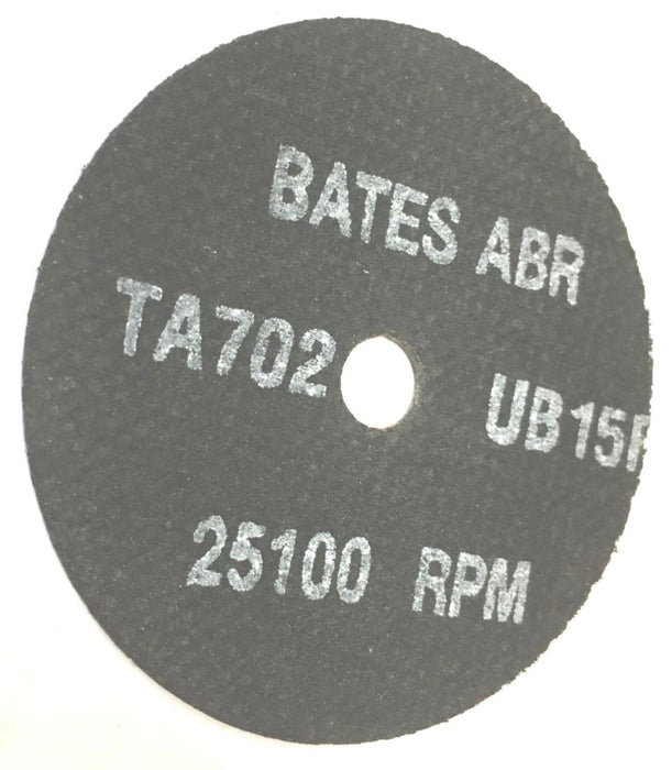 Bates 3" Disc TA702 ABR Wheel UB15F 25100 RPM