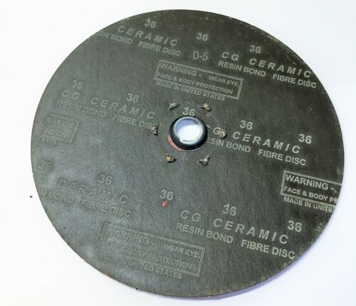 GARD Carbon Steel 36 Grit 7"x5/8-11 Arbor Sanding Disk 5723-7-36 [Lot of 3] NOS
