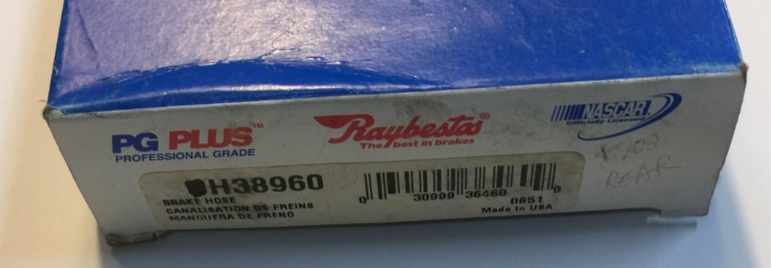 Raybestos Brake Hose Line H38960 NOS
