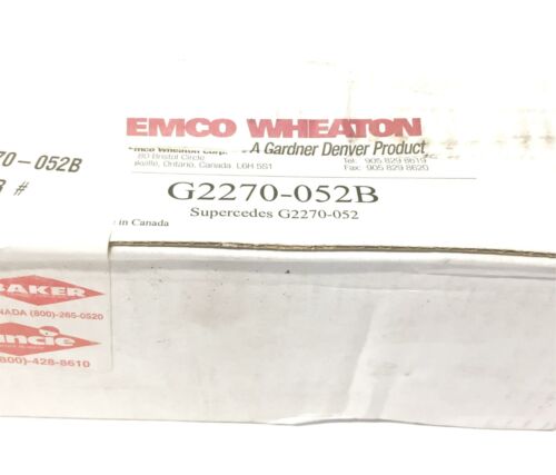 Emco Wheaton Fuel Tank Level Control Valve G2270-052B NOS