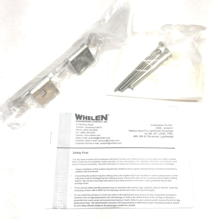 Whelen Passenger Side Flange Kit  01-0484469-01 NOS