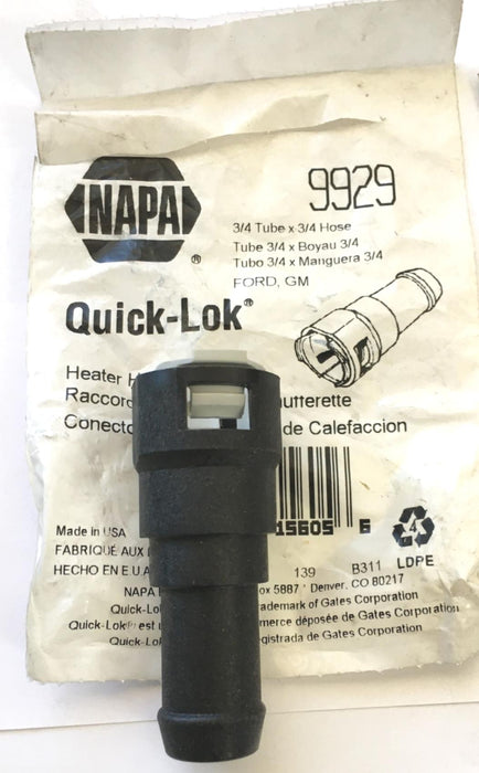 Napa Heater Hose Connector NBH 9929 ( Lot of 2) NOS
