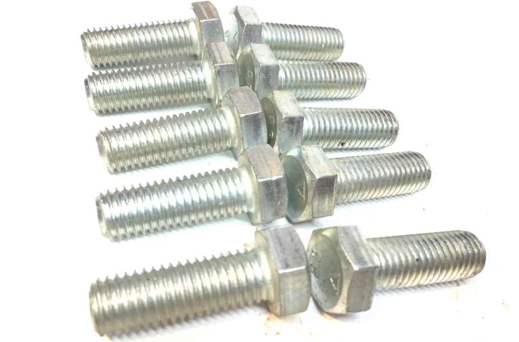 Unbranded M14X40 Hex Head Cap Screw W/ Full Thread Steel Zinc [ LOT OF 10 ]