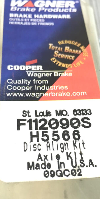 Wagner Disc Brake Hardware Kit H5566 DISK ALIGN KIT P112090S NOS