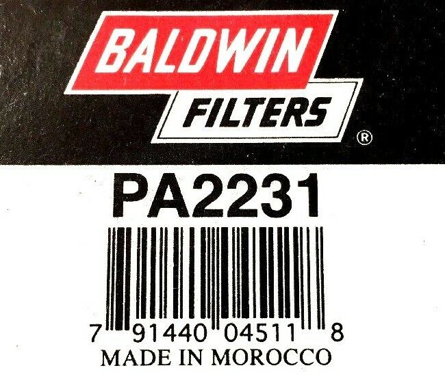 Baldwin Filters Air Filter PA2231 NOS