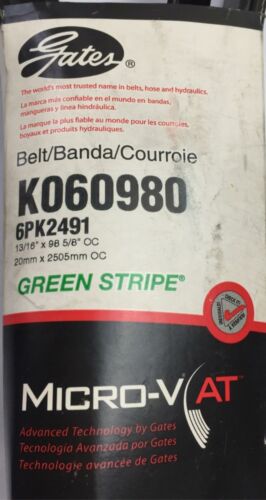 Gates Micro-V Belt (Green Stripe)  K060980 NOS