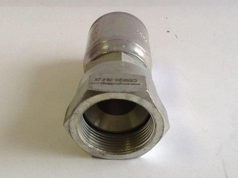 Aerocom Mega Crimp Coupling Fitting C550-20-20-FJX NOS