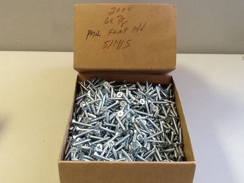 Assortment Of Sheet Metal Screws [Approx. 4100 In Lot] NOS