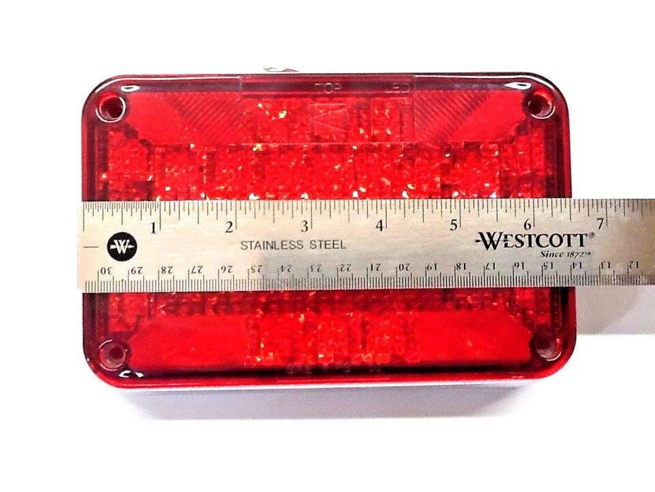 Sound Off Red LED Tail Lamp 6.5" x 4" ECV461STTP NOS