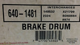 NAPA Brake Drum 640-1481 NOS