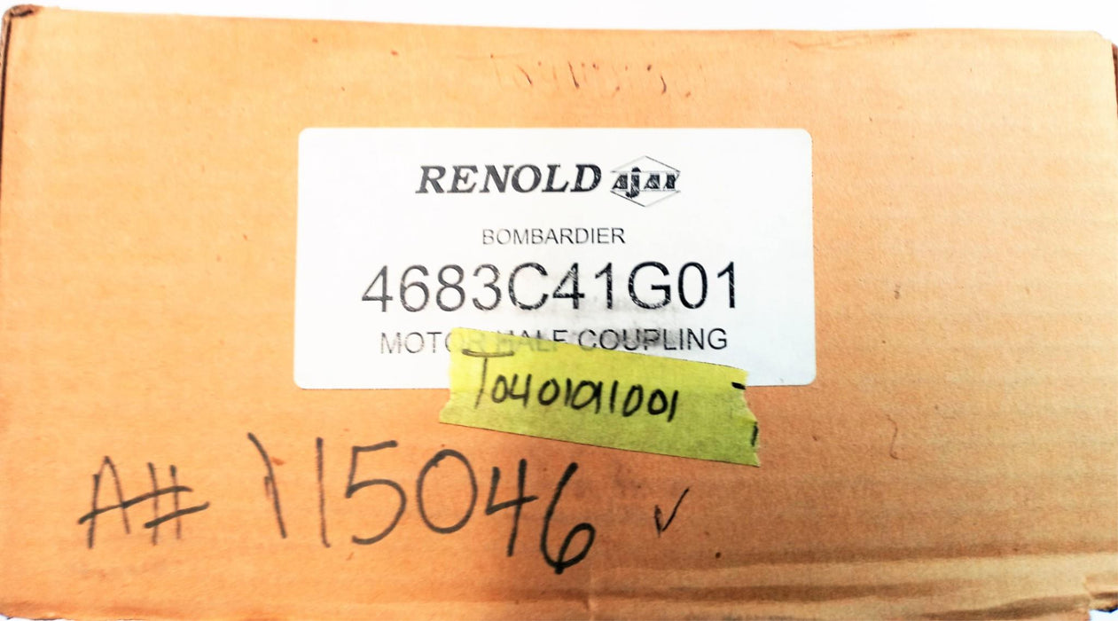 Renold Ajax Motor Half Coupling Bombardier 4683C41G01 NOS